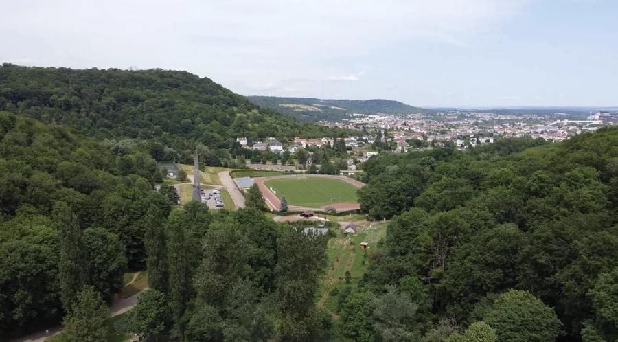 Panorama sur Rombas depuis le secteur du Fond Saint-Martin